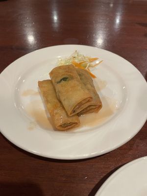 Spring rolls  at The Pelican Grill in Montego Bay