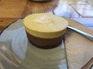 Chocolate and mango raw cake   at Casa Nirvana in Sao Martinho Das Amoreiras
