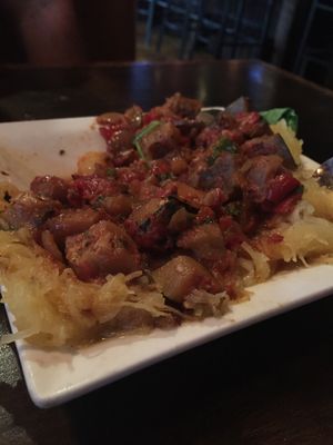 Spaghetti squash with ratatouille  at Chill in St Pete Beach