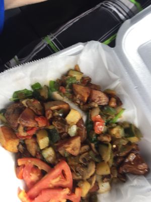 Roasted vegetable hash at Chill in St Pete Beach