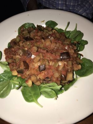 Spaghetti squash with roasted vegetables  at Chill in St Pete Beach