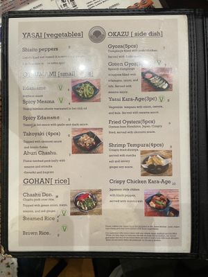 Menu 1  at Hinodeya Campbell Town in Campbell