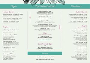 menu at Let‘s be Frank in Vienna