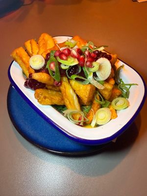 Halloumi fries at Let‘s be Frank in Vienna