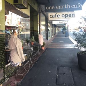 Entrance to One Earth Cafe at One Earth Cafe in Willoughby