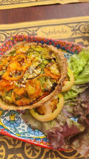 Quiche vegan at Sodade Casa da Cultura in Boa Vista