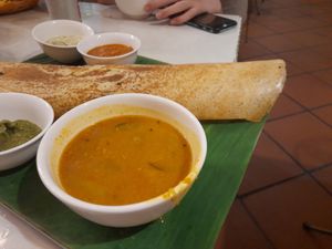 Masala dosa at Banana Leaf Saigon in Ho Chi Minh City
