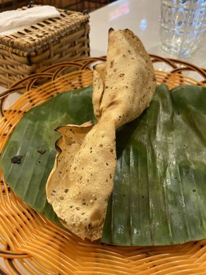 Poppadom   at Banana Leaf Saigon in Ho Chi Minh City
