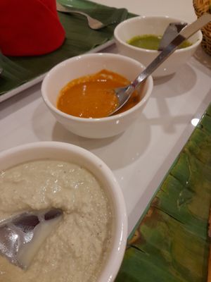 Vegan sauces? at Banana Leaf Saigon in Ho Chi Minh City