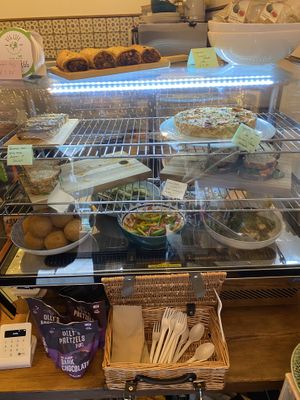 Deli counter  at Herbivore Vegan Deli in Bristol