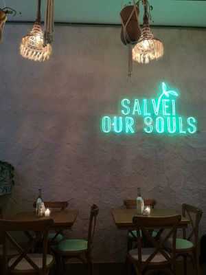 View from the inside  #Veganuary at Salvei in Playa Del Carmen