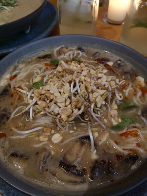 Satay ramen #Veganuary at Salvei in Playa Del Carmen