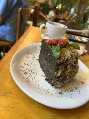 pastel de chocolate   at Salvei in Playa Del Carmen