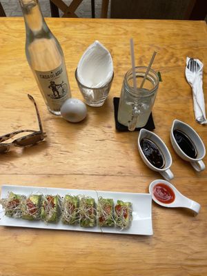 Chickpea sushi😻  at Salvei in Playa Del Carmen