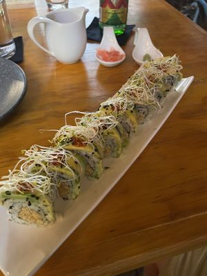 Dragon roll   at Salvei in Playa Del Carmen