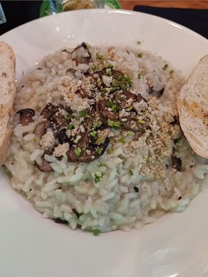 Risotto at Salvei in Playa Del Carmen