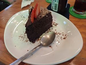 Chocolate cake at Salvei in Playa Del Carmen