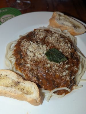 Pasta Bolognese at Salvei in Playa Del Carmen