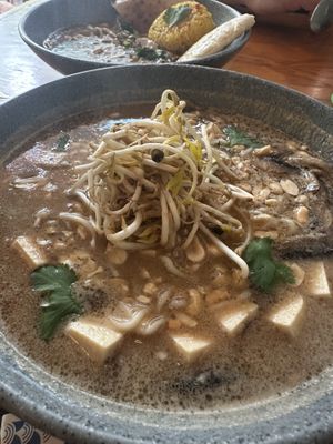 Satay ramen- my favorite   at Salvei in Playa Del Carmen