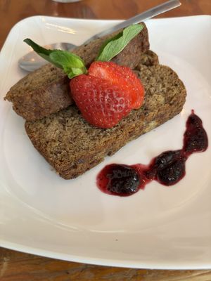 Banana breadd  at Salvei in Playa Del Carmen