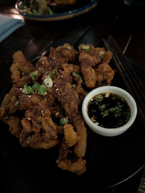 Oyster mushroom karaage at About Thyme Restaurant in Nairobi