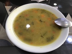 Soup with meal of the day  at Vital in Santa Marta