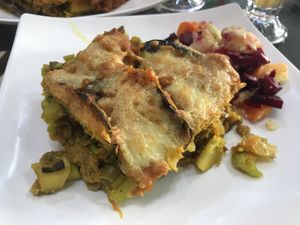 Meal of the day which came with soup and drink for 17000 COP  at Vital in Santa Marta