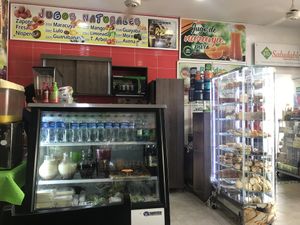 Juices as well as a restaurant and shop  at Vital in Santa Marta
