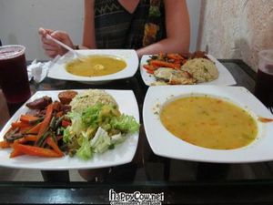 Set lunch meal at Vital in Santa Marta