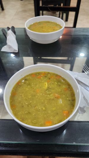 Sopa de quinoa at Vital in Santa Marta