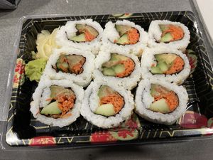 California veggie roll  at DFW - Bahn Shop in Euless
