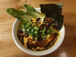 Spicy miso ramen at YASAI in Warsaw