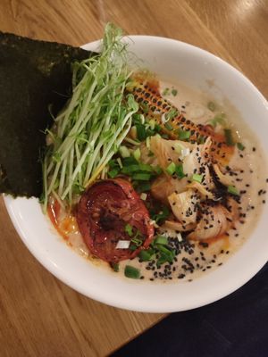 kimchi ramen at YASAI in Warsaw