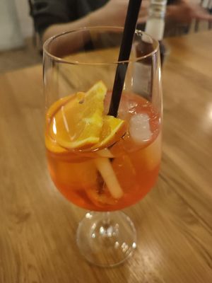 aperol spritz at YASAI in Warsaw