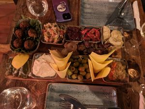 Vegan platter #2 at Nott in Edinburgh