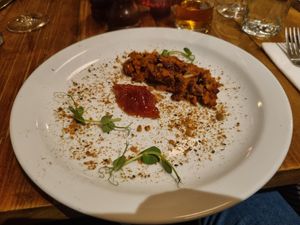 Nut roast and chilli jam at Valpy Street Bar & Bistro in Reading