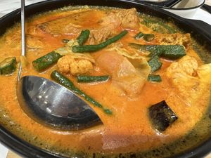 Mixed veg bean curd hot pot  at Voila in Kuala Lumpur