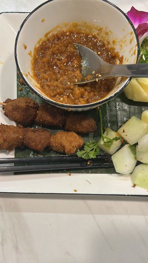 Satay skewers   at Voila in Kuala Lumpur