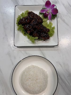 Ribs in Beijing sweet bean sauce   at Voila in Kuala Lumpur