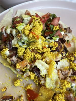 Breakfast option  at Flora Vegan Cafe in Tamarindo