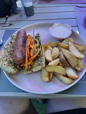 Chori pan  at Flora Vegan Cafe in Tamarindo