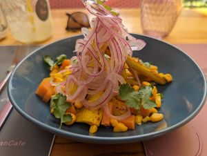 Ceviche at Flora Vegan Cafe in Tamarindo