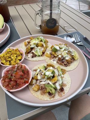 Tipo breakfast   at Flora Vegan Cafe in Tamarindo