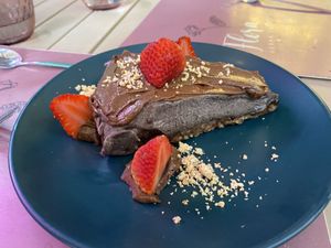 Oreo cheesecake   at Flora Vegan Cafe in Tamarindo