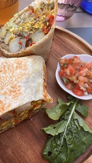 Breakfast burrito 🌯   at Flora Vegan Cafe in Tamarindo