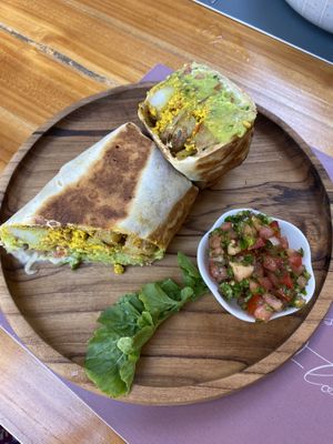   Breakfast burrito  at Flora Vegan Cafe in Tamarindo