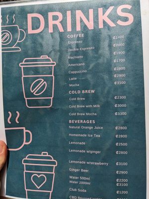 Menu at Flora Vegan Cafe in Tamarindo