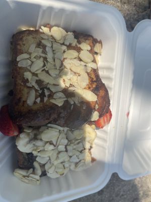 French toast   at Flora Vegan Cafe in Tamarindo