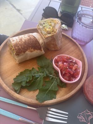 Breakfast burrito. Yum!  at Flora Vegan Cafe in Tamarindo