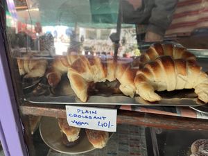 Plain croissants   at Old German Bakery in Dharamshala